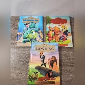 Disney Read Aloud Storybooks - The Lion King,  Monsters, Inc & Winnie The Pooh